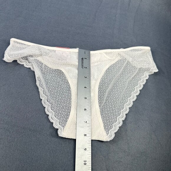 Auden Womens Size Large Panty Bikini Lace White New With Tags - Picture 9 of 9